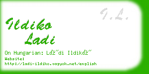 ildiko ladi business card